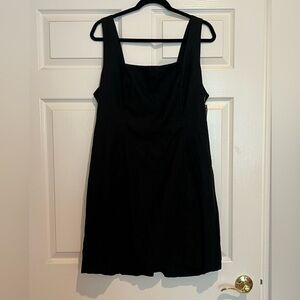 Old Navy Elegant Black Linen Mini Dress